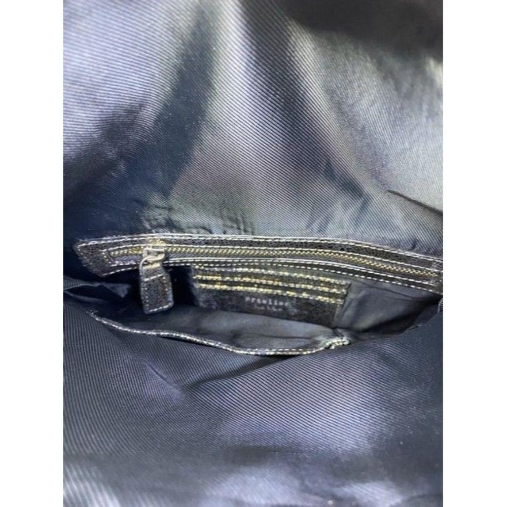 Nicole Miller Msrp Black Gold Leather Cross Body B - Picture 12 of 12